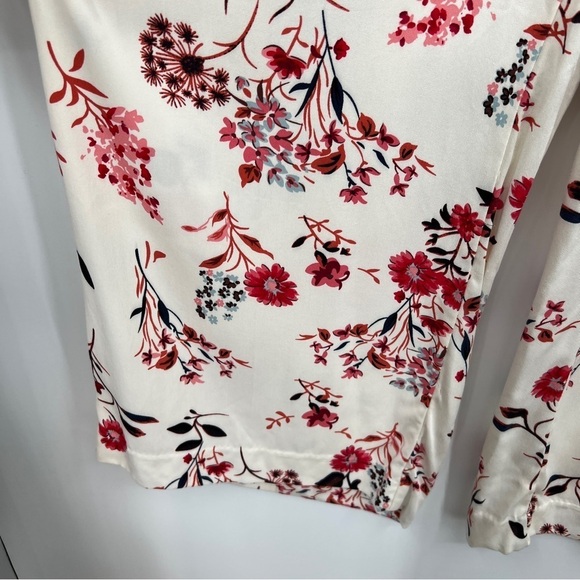 NEW WORTHINGTON Sasha Floral High Waist Wide Leg Pants Multicolor Stretch - Picture 3 of 14